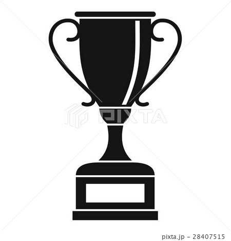 Winning gold cup icon, simple style 28407515