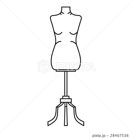 Sewing Mannequin Icon Outline Styleのイラスト素材 28407536 Pixta