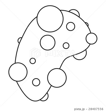 Cell virus icon, outline style 28407556