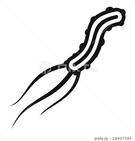 Dangerous virus icon, simple style 28407583