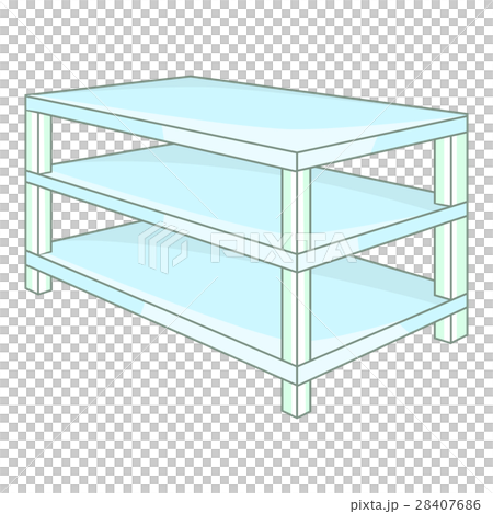 Industrial shelving icon, cartoon style 28407686