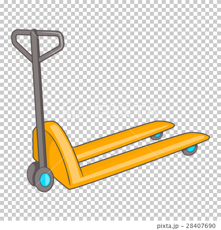Hand truck icon, cartoon style 28407690