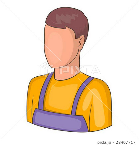 Warehouse worker icon, cartoon style Warehouse worker icon, cartoon style 28407717