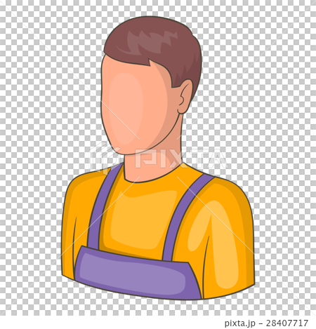 Warehouse worker icon, cartoon style Warehouse worker icon, cartoon style 28407717