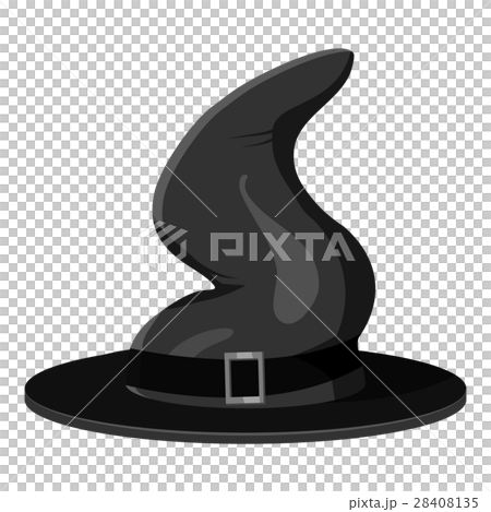 Witch hat icon, gray monochrome style 28408135