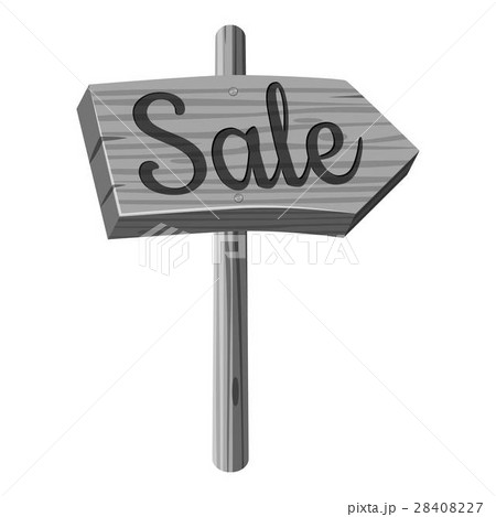 Wooden direcrion sign with Sale inscription icon Wooden direcrion sign with Sale inscription icon 28408227