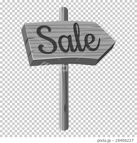 Wooden direcrion sign with Sale inscription icon Wooden direcrion sign with Sale inscription icon 28408227