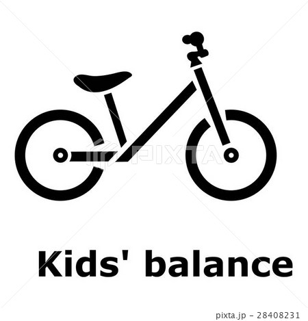 Kids balance bike icon, simple style 28408231