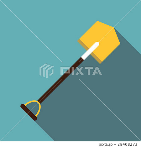 Shovel icon, flat style 28408273