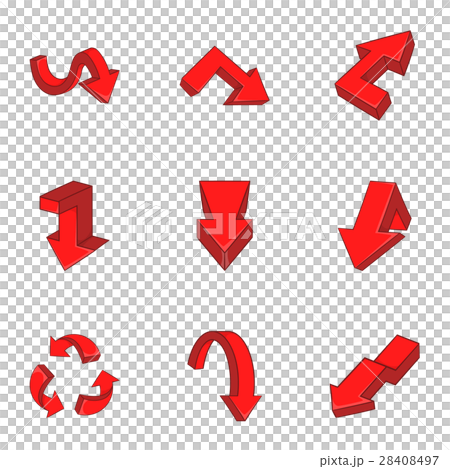 Index icons set, cartoon style 28408497