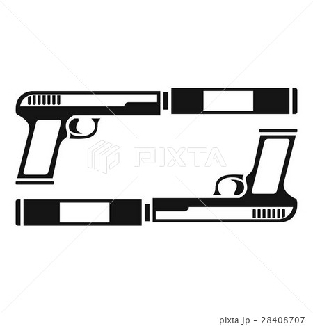 Gun icon, simple style 28408707