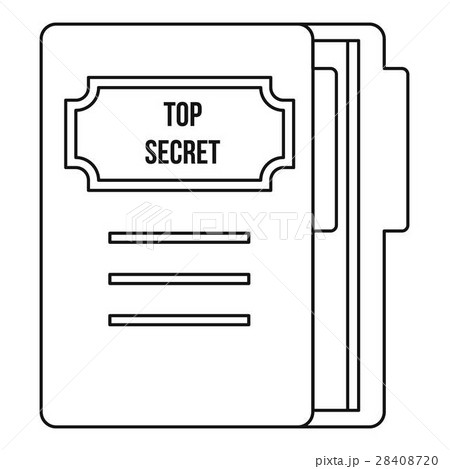 Notepad icon, outline style 28408720