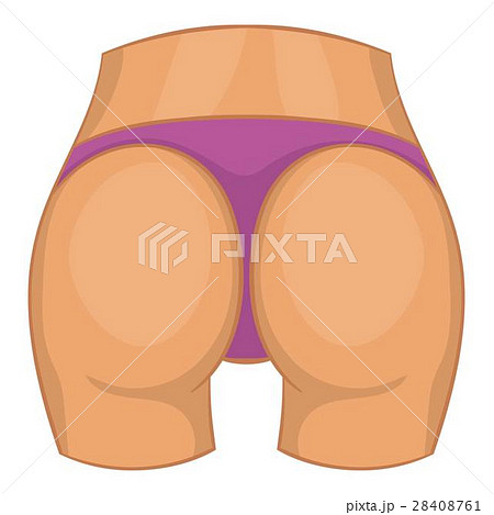Female Buttocks Icon Cartoon Styleのイラスト素材