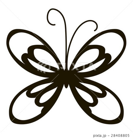 Small butterfly icon, simple style 28408805