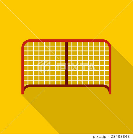 Hockey gate icon, flat style 28408848