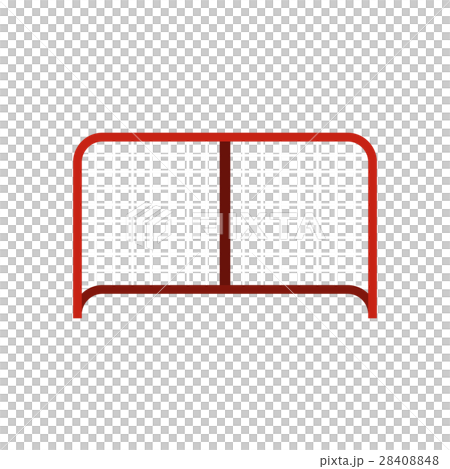 Hockey gate icon, flat style 28408848