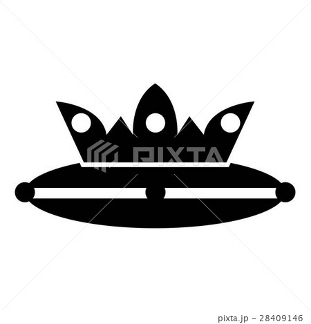 Crown on a pillow icon, simple style 28409146
