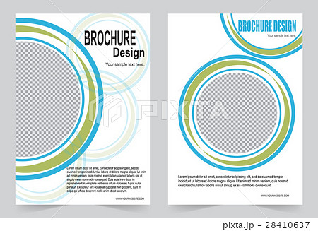 Green Brochure template flyer design 28410637