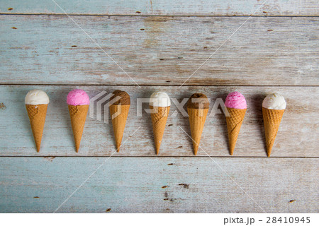 various ice creams 28410945