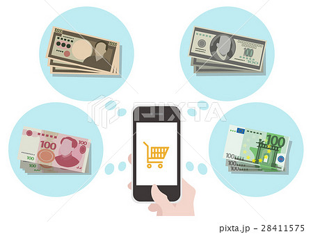 イラスト素材 ショッピング お金 選択 イラスト素材 ショッピング お金 選択 28411575
