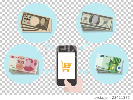 イラスト素材 ショッピング お金 選択 イラスト素材 ショッピング お金 選択 28411575