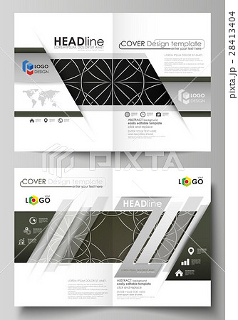 Business templates for bi fold brochure, magazine 28413404