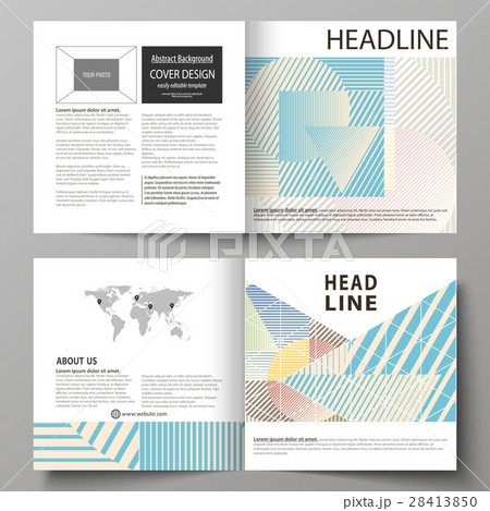 Business templates for bi fold square brochure 28413850