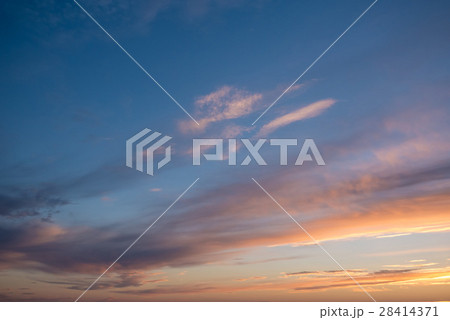 Dramatic sunset and sunrise sky 28414371