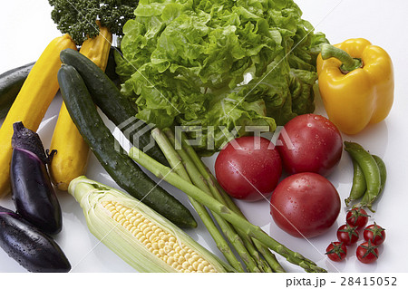 色とりどりの夏野菜 28415052