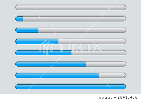 Blue loading progress bars 28415438
