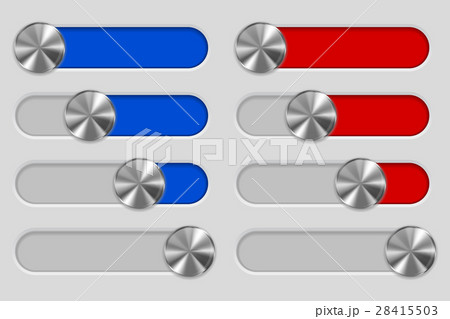 Web interface slider set. User interface control 28415503