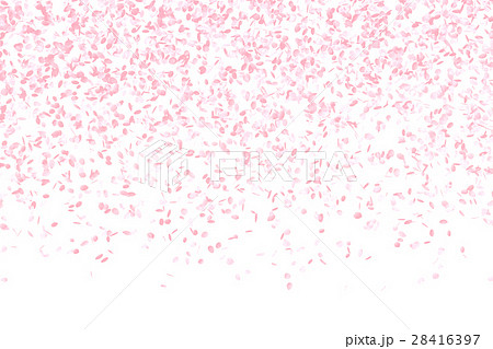桜 サクラ ピンクの花びらが舞い散る背景のイラスト素材
