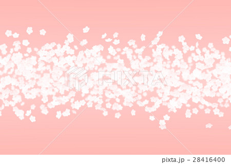 白の花 梅 桜 ピンクの背景のイラスト素材