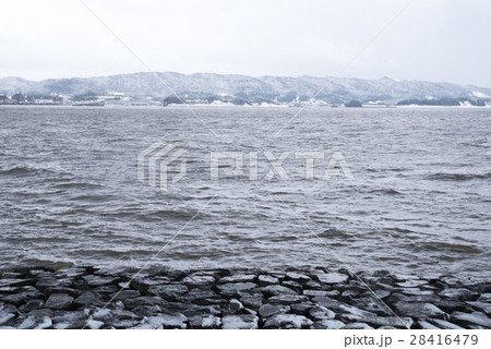 雪の松江宍道湖 雪の松江宍道湖 28416479