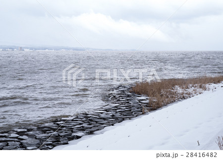 雪の松江宍道湖 雪の松江宍道湖 28416482