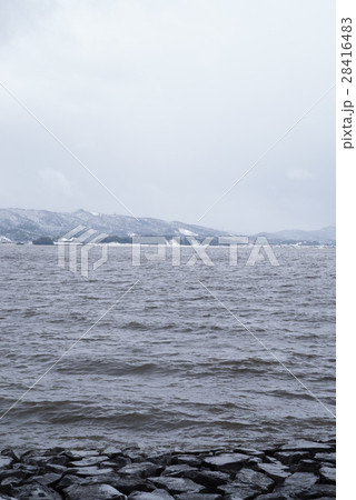 雪の松江宍道湖 雪の松江宍道湖 28416483