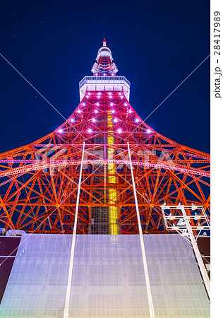 東京タワー 満月ダイヤモンドヴェール 2017年2月撮影 28417989