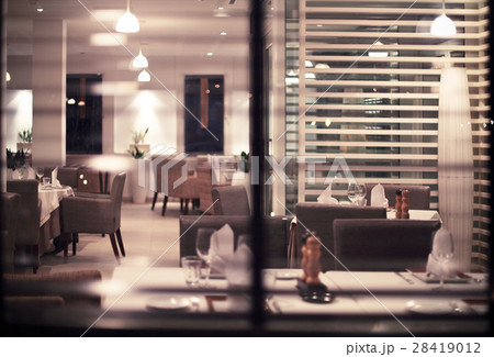 Interior of modern nigt club or restaurant 28419012