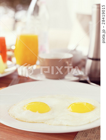 Tasty breakfast in the morning with eggs Tasty breakfast in the morning with eggs 28419015