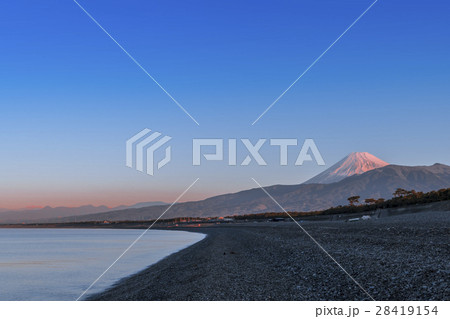 赤富士山　千本松原 28419154