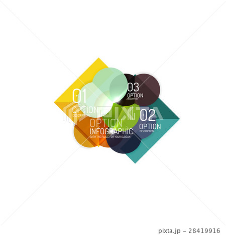 Infographics geometric business template 28419916