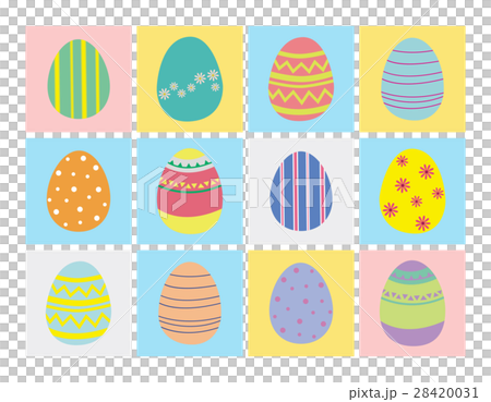 イースターエッグ イラストのイラスト素材