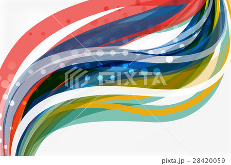 Colorful wave abstract background 28420059