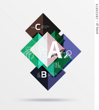 Square geometric abstract background 28420974
