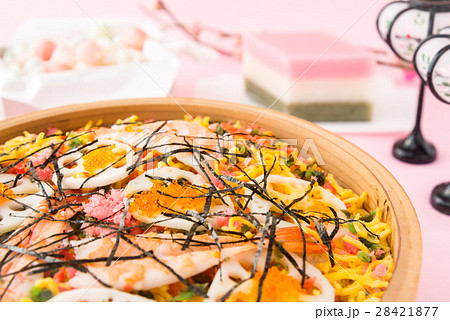 ちらし寿司　五目ちらし　五目寿司　具材　お祝い 28421877