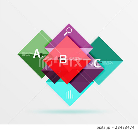 Glossy squares with text, abstract geometric Glossy squares with text, abstract geometric 28423474