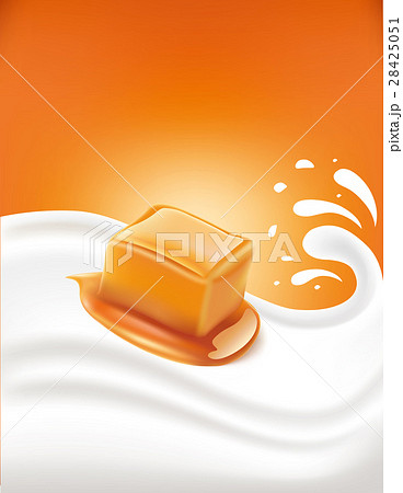 milk splash with caramel 28425051