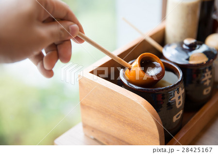 tonkatsu sauce with dipper 28425167
