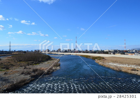 庄内川　名古屋市と春日井市の境界 28425301