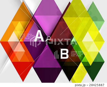Triangle geometric infographic banner Triangle geometric infographic banner 28425887